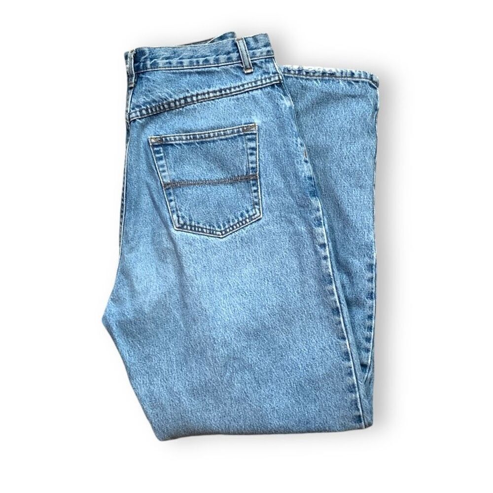 Vintage‎ Basic Editions Jeans Light Wash High-Waisted Mom Denim Tapered Leg